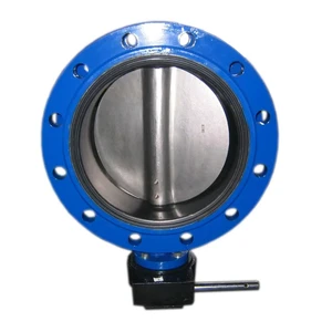 Flanged Butterfly Valve PN10/16 DN300 12inch Ductile Iron Manual Double Flanged Butterfly Valve