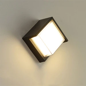 External Warm White Aluminum Body Indoor Outdoor Modern Black Wall Lights For Home