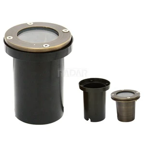 Heavy Duty Brass Buried Underground Lamps 12V 24V AC/DC Outdoor LED In-Ground Lights for Landscape Lighting With CE ETL
