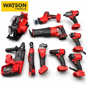 10pcs Lithium Battery Cordless Tool Combo Kit With Batteries Charger And Tool Bag