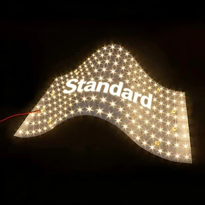 High Quality DC24V Cuttable Backlight 500*250 Board Bendable 490*245 Flex Sheet Luces Flexible LED Strip Light for Stone