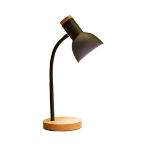 Modern Metal AC LED Table Lamp with EU Plug Simple Switch Control Warm White Minimalist Design Bedroom Office Desk Decor