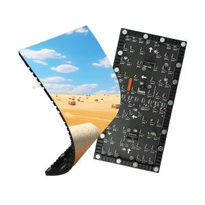 P2.5 P2 P1.86 Flexible LED Display Module 1080P HD Bendable Soft Panel For Creative Irregular Curved Digital Signage Billboard