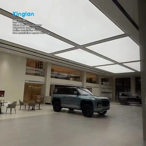 PVC Stretch Film And Stretch Fabric Ceiling Light Boxes, Ceiling Light Boxes Specifically Designed For Auto Repair Shops