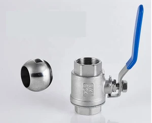 factory direct wholesale stainless steel BSP NPT 2pc male female thread ball valve dn 32 ss 304 316 with handle for water
