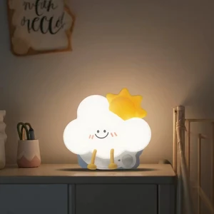 Small Ghost Light Silicone Night Light for Kids Cute Lamp Children Night Light Touch Light for Bedroom Baby Night Lamp