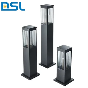Good Quality Aluminum Lawn Lamp with E27 20W IP65 Square AC 100-260V Waterproof Lawn Light Garden Park Light