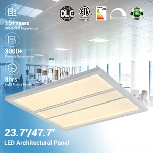 High Quality Office 3 Modes Dimming 24w 36w 50w Aluminum Recessed Led Backlit Commercial Panel Light