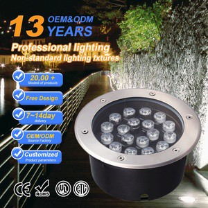 12W/15W/18W LED Underground Parking Light Buried Lights IP67 Waterproof Aluminum for Landscape Outdoor Use Customizable