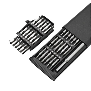 24-Piece Precision Torx Magnetic Screwdriver Bit Set Steel Plastic Handle Industrial Grade Mobile Phone Repair Disassembly OEM