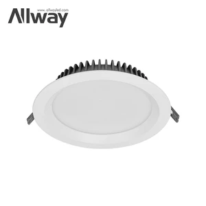 For Modern Commercial Recessed Aluminum Ultra-thin Round LED Panel Light with Anti-Glare Dimmable High CRI 80