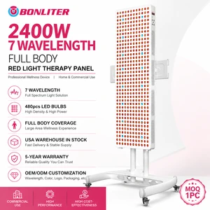 2400W Full Body Red Light Therapy Panel 7 Wavelength High Irradiance 480 LED Bulbs ETL CE Certified