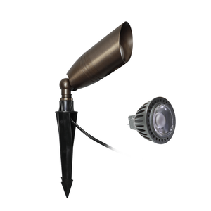 Waterproof MR16 LED Brass Landscape Light 7W Outdoor Garden Light With Smart WiFi Control