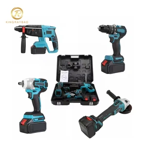 Power Tools Combo Kit 60pcs Accessories 4 in One Pieces Multi-functional Tool Box Set