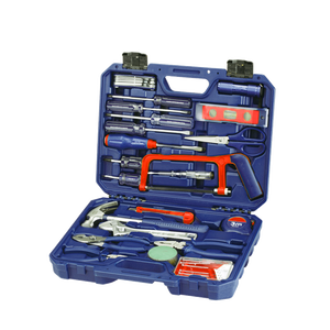 18 Pcs Saw Pliers Home Repair Hand Tool Set Box Carpenter Tools Kit Set Woodworking Machines with Tape Measure Wrench