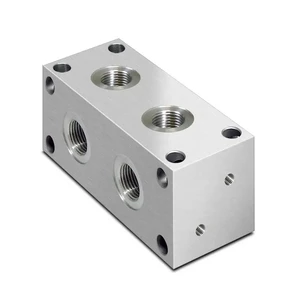 NPT Thread SUS304 316 CNC Broached Manifold Blocks High Pressure Hydraulic Stainless Steel Valve Manifold Customized OEM