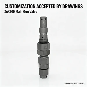 OEM Main Relief Valve YA00004936 4654858 Hydraulic Repair Parts Compatible With Hitachi ZAX200 Excavator