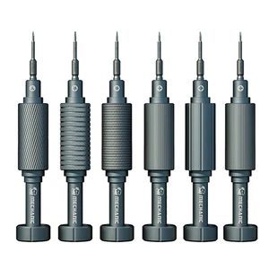 MECHANIC 6 in 1 3D Non-Slip Disassemble Repairing Magnetic Steel Screwdriver Set for iPhone Android Mobile Repair Tool Kit