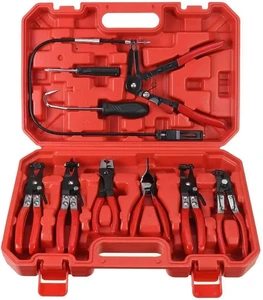 Hose Clamp Pliers 9 Pcs Hand Tools Repair Tool Box