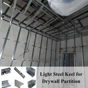 28mm 38mm Galvanized Steel Omega/U Track Furring Channel C Stud Ceiling System | Lightweight Drywall Suspended Ceiling