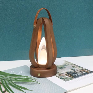Wholesale USB Charge Kids Led Lamp Battery Supply Decoration Wooden Night Light For Camping