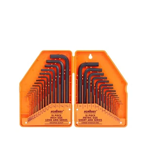 OEM 30PC Black Box Time Lead Packing Finish Pcs Plastic Color Package Key Hex Wrench Set CRV Steel