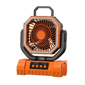 Multifunctional USB Solar Remote Control Outdoor Ventilation LED Light Large Capacity 20000mah Rechargeable Portable Camping Fan