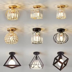 Wholesale Price Small Ceiling Lamp Modern Simple Design E27 Crystal Ceiling Light For Corridor Aisle Balcony Entry Foyer