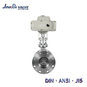 Industrial Electric Actuated Stainless Steel Flanged Motorized Triple Eccentric Butterfly Valve PN16/Class 150 for Water Oil Gas