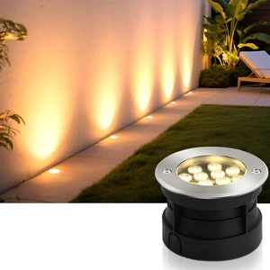 DC12V 5W LED Recessed Inground Light IP67 Waterproof Buried Lamp for Deck and Landscape Lighting