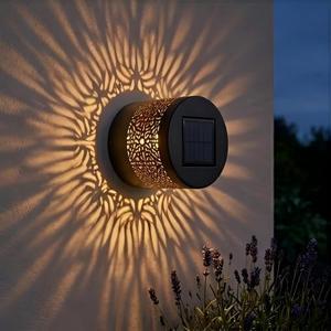 Solar Pathway Lights Outdoor LED Patio Ground Wall Lights IP44 Waterproof Deck Lights For Garden Walkway Yard Decoration