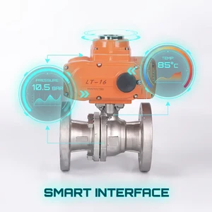Gas and Oil Medium Dedicated Waterproof Explosion Proof 304 Cast Steel DN25-DN80 Flange Electric Floating Ball Valve