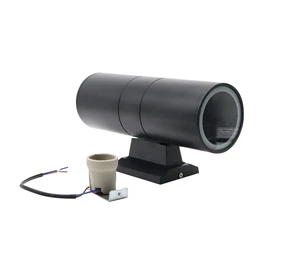 Retrospective Waterproof Outdoor Aluminum Corridor LED Light IP 65 Rated GU10 E27 Lampholder Cylinder for Garage Wall Outdoor