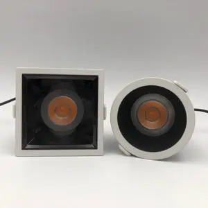 Ushine High Brightness Store Office Hotel Round Square Aluminum12W 18W 25W 36W Recessed Ceiling LED Downlight