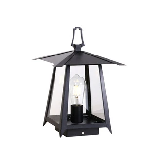 Wholesale Metal &Glass Waterproof Light for Courtyard & Garden Outdoor Landscape Head Lighting Post Column Pillar Lamp