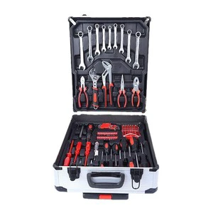 Herramientas Ferramentas Werkzeug 187-Piece Carbon Steel Hand Operated OEM Wrench Tool Kit Trolley Toolbox for Auto Home Repair