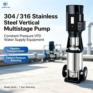 Stainless Steel CDLF Vertical Multistage Pump, Light High Pressure High Lift Pump for Residential Water Supply