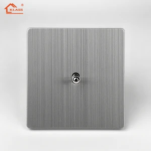 KLASS Durable 1/2/3/4 Gang 2 Way 16A 110-250V Stainless Steel Wall Light Switches Toggle Panel With Easy Installation For House
