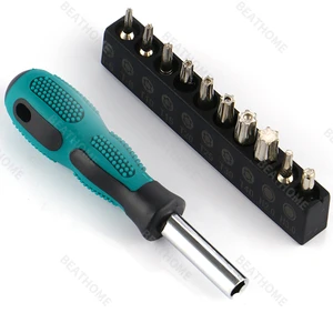 Multi-functional Hand Carbon Steel Screwdriver Set with Replaceable Bits OEM Portable Tool for DIY Laptop & Mobile Phone Repairs