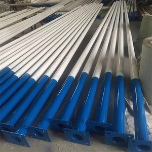 Outdoor Street Light Pole Hot Dip Galvanized 3m 4m 5m 6m 7m 8m 9m 10m 11m 12m Lamp Post for High Lumen Led Street Light