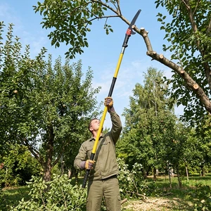 Tanyu Multi-functional Insulated Fiberglass High-Altitude Pruning Saw Hand Saw Outdoor Garden Extension Pole Tree Artifact