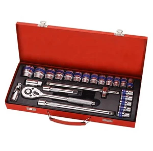 Automotive Machinery Maintenance Automotive Socket Wrench Toolbox Combination Hardware Set 24 Sets