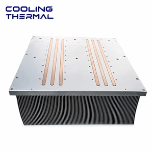 High Power Energy Storage Heat Pipe Skived Fin Heat Sink Aluminum Copper Material Stamped Attachment Customizable Dimensions