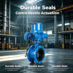 DN50-DN2000 Sizes CE Certified 1 Year Warranty Suitable for Water Steam Oil Gas Electric Flanged Butterfly Valve