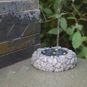 Stone Landscape light Garden solar Pathway light, Solar LED Garden buried underground light