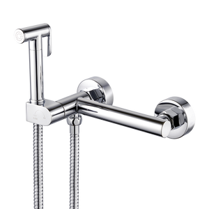 GEE-N Bathroom Single Toilet Hot & Cold Water Valve Mixer Handle Brass Mixer Bidet Shattaf