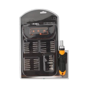 26-Piece Multifunctional Screwdriver Set with Ratchet Hand-Powered OEM Customizable