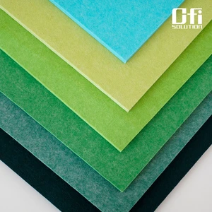 ASTM E84 Fireproof PET Acoustic Ceiling Panel OEKO-TEX Standard 100 Polyester Panel Wall Wall & Ceiling Acoustic Solution