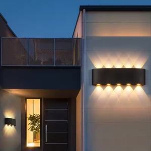 Aluminum LED Wall Lamp Waterproof IP65 Outdoor Garden Lights 8W 12W Interior Wall Light For Bedroom Living Room Stairs Lighting