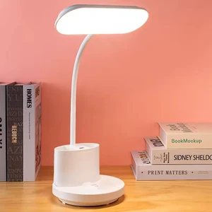 High Quality Modern Portable LED Desk Lamp for Reading Touch Control USB Charging Three Gear Dimming ABS